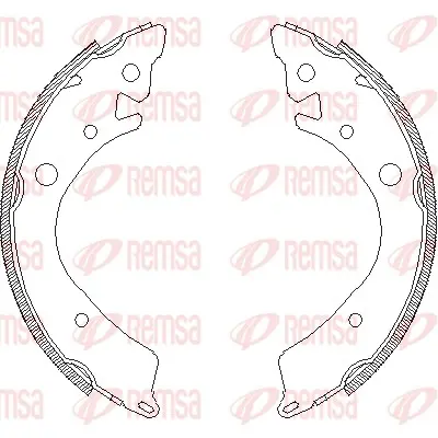 комплект спирачна челюст REMSA               