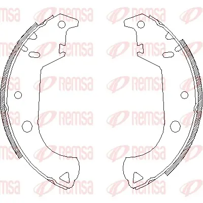 комплект спирачна челюст REMSA               