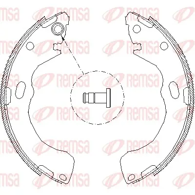 комплект спирачна челюст REMSA               