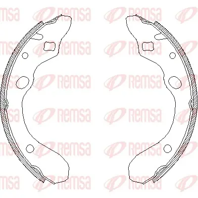 комплект спирачна челюст REMSA               