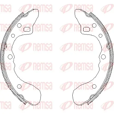 комплект спирачна челюст REMSA               