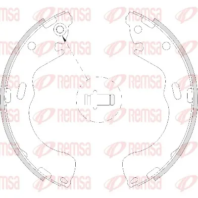 комплект спирачна челюст REMSA               