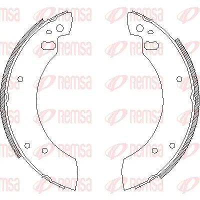 комплект спирачна челюст REMSA               