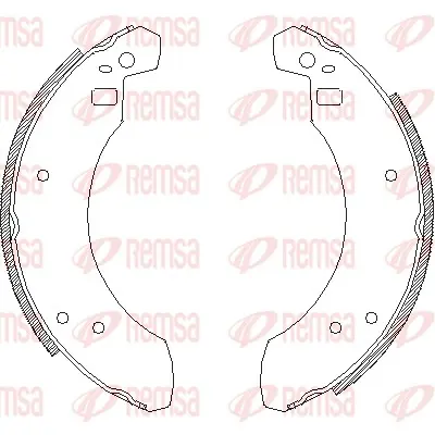 комплект спирачна челюст REMSA               