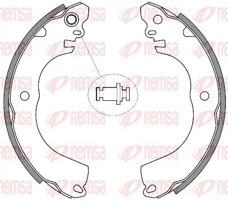 комплект спирачна челюст REMSA               