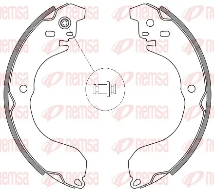 комплект спирачна челюст REMSA               