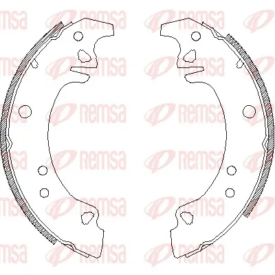 комплект спирачна челюст REMSA               