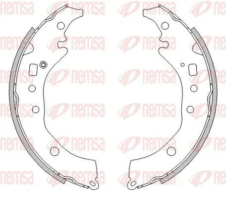 комплект спирачна челюст REMSA               