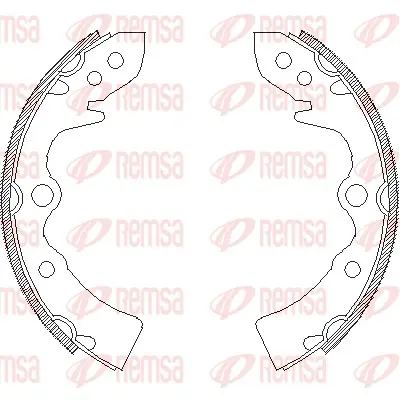 комплект спирачна челюст REMSA               