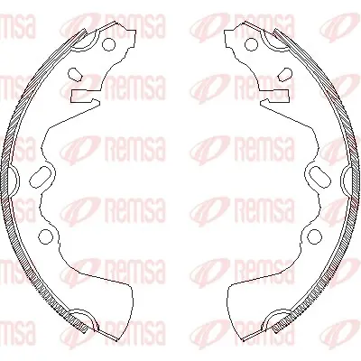 комплект спирачна челюст REMSA               