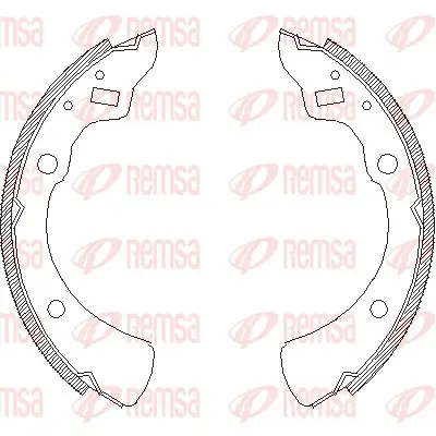 комплект спирачна челюст REMSA               