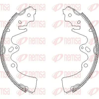 комплект спирачна челюст REMSA               