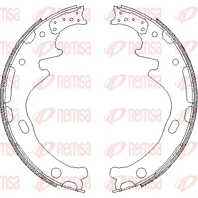 комплект спирачна челюст REMSA               