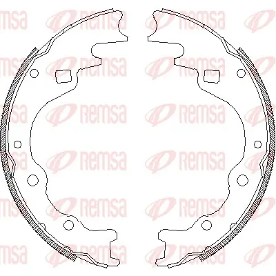 комплект спирачна челюст REMSA               