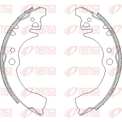 комплект спирачна челюст REMSA               