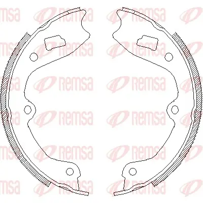 комплект спирачна челюст REMSA               