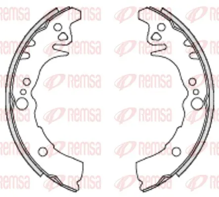 комплект спирачна челюст REMSA               