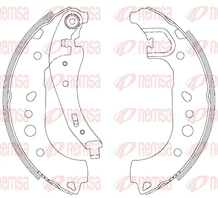 комплект спирачна челюст REMSA               