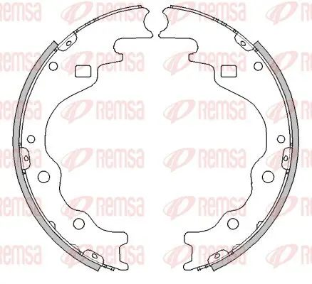 комплект спирачна челюст REMSA               
