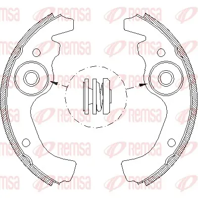 комплект спирачна челюст REMSA               