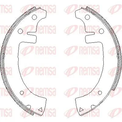 комплект спирачна челюст REMSA               