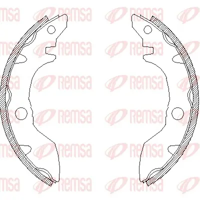 комплект спирачна челюст REMSA               