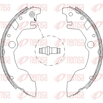 комплект спирачна челюст REMSA               