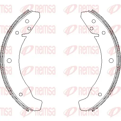 комплект спирачна челюст REMSA               