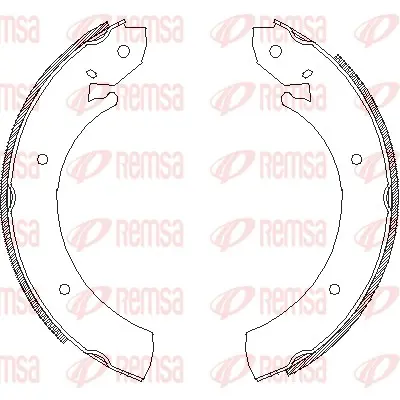 комплект спирачна челюст REMSA               
