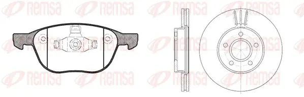 Спирачен комплект, дискови спирачки REMSA