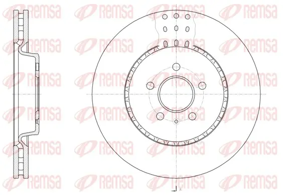 Спирачни дискове за AUDI Q5 (8R) 3.0 TDI quattro 61493.10 REMSA               