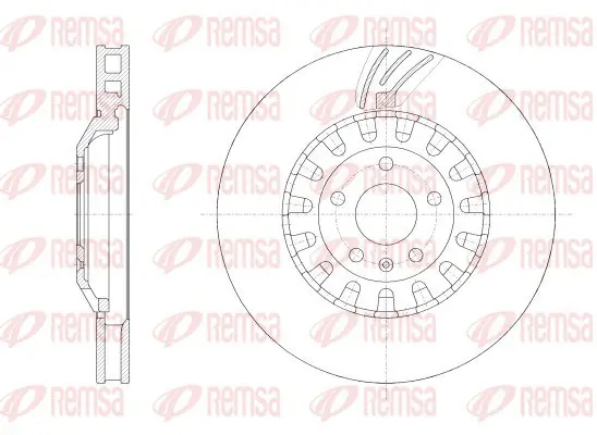 спирачен диск REMSA               