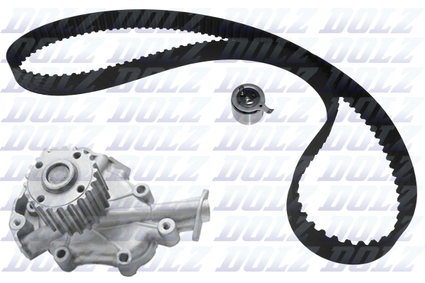 водна помпа- к-кт ангренажен ремък DOLZ                