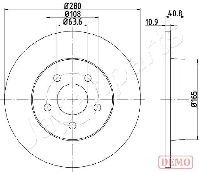 спирачен диск JAPANPARTS          
