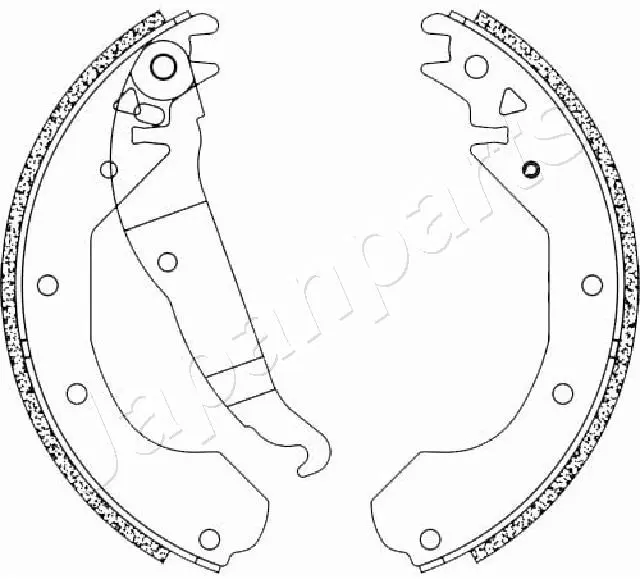 комплект спирачна челюст JAPANPARTS          