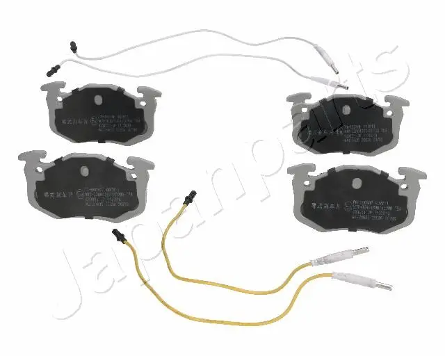 комплект спирачно феродо, дискови спирачки JAPANPARTS          