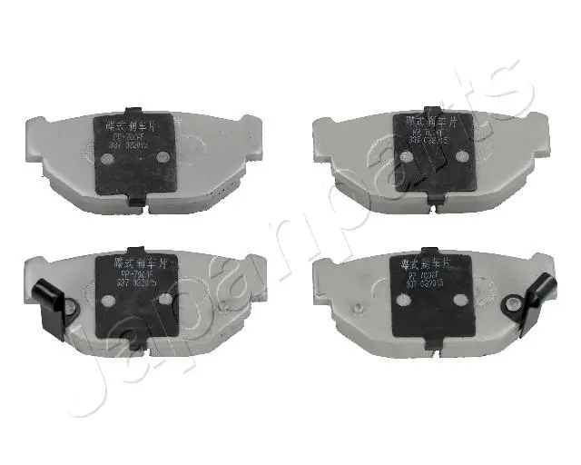 комплект спирачно феродо, дискови спирачки JAPANPARTS          