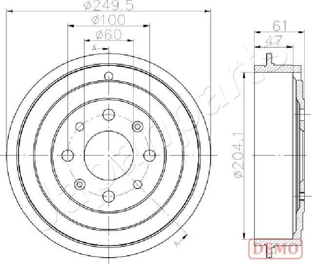 спирачен барабан JAPANPARTS          