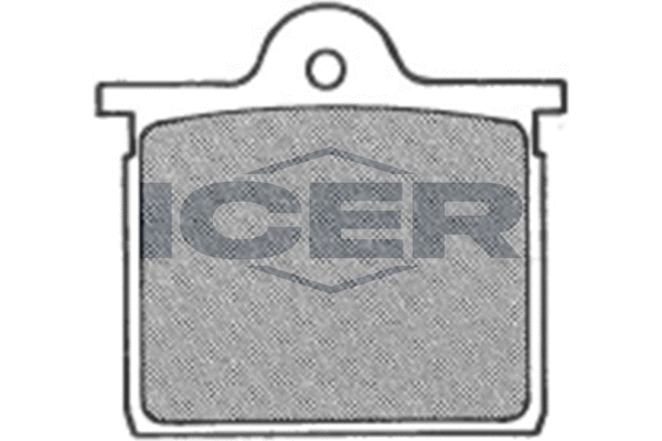 комплект спирачно феродо, дискови спирачки ICER                