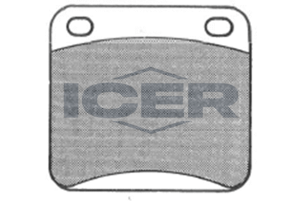 комплект спирачно феродо, дискови спирачки ICER                