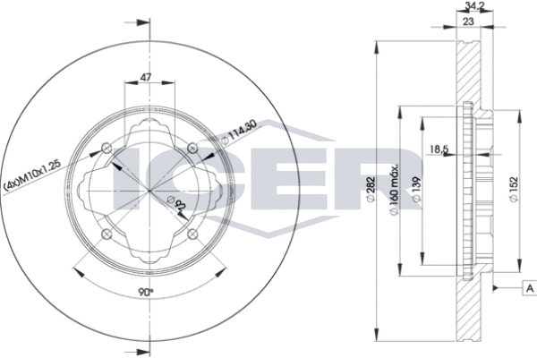спирачен диск ICER                