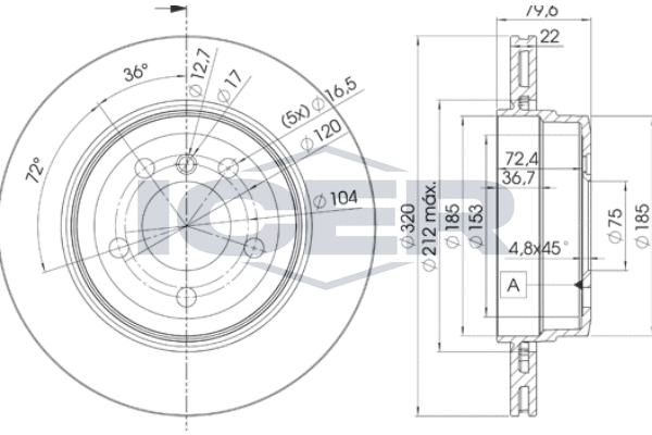 спирачен диск ICER                