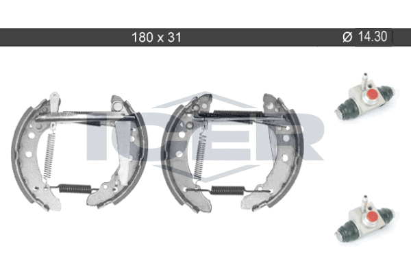 комплект спирачна челюст ICER                