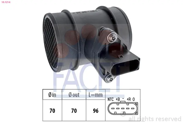 въздухомер-измерител на масата на въздуха FACET               