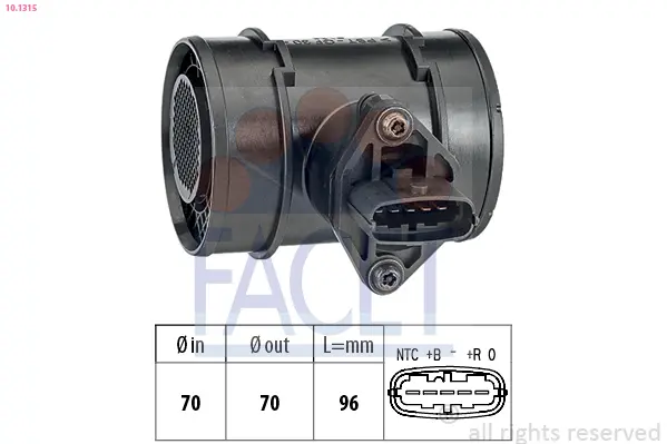 въздухомер-измерител на масата на въздуха FACET               