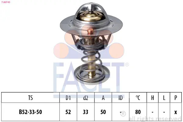 термостат, охладителна течност FACET               