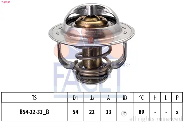 термостат, охладителна течност FACET               