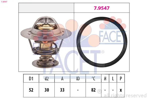 Термостат, охладителна течност FACET