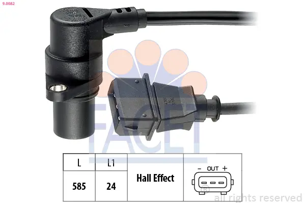 импулсен датчик, колянов вал FACET               
