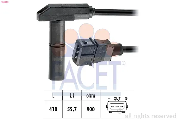 импулсен датчик, колянов вал FACET               